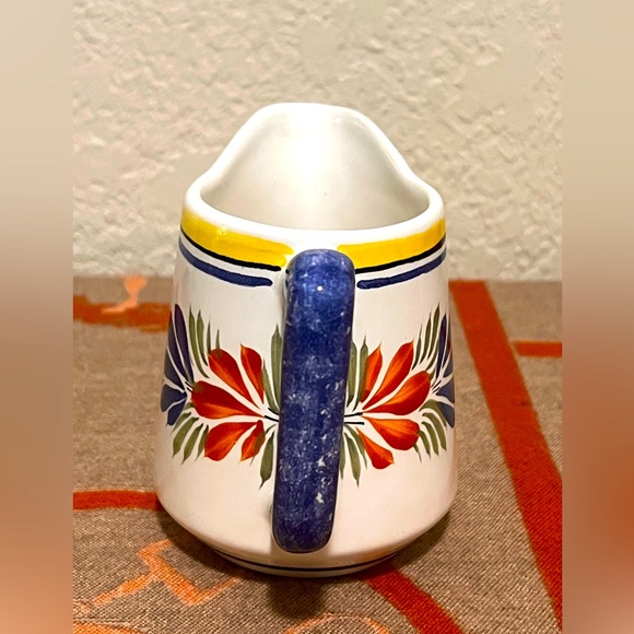 Vintage Henriot Quimper France Hand Painted Small Creamer Syrup Pitcher 4.5” - Picture 2 of 7
